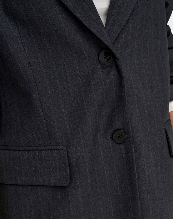 Sadie Oversize Pinstripe Blazer